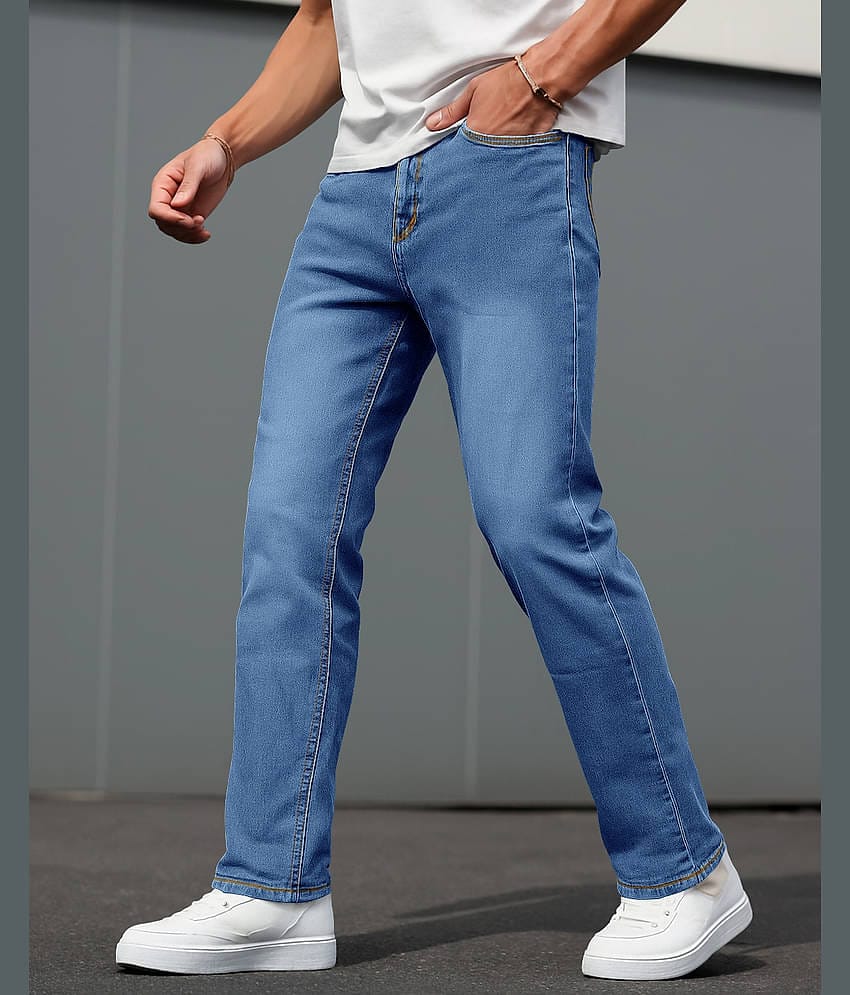 Eyebogler Regular Fit Clean Look Men's Jeans - Blue ( Pack of 1 )