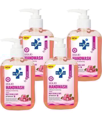 Dr Kleenz Deep Clean & Safe Rose Hand Wash 1000 mL Pack of 4