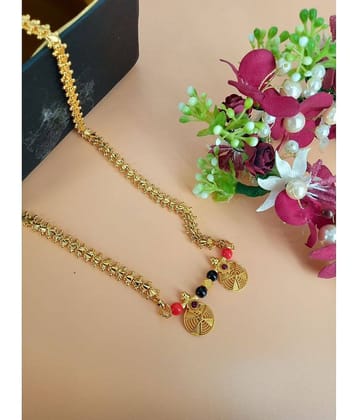 SHANKH-KRIVA Golden Mangalsutra ( Pack of 1 )