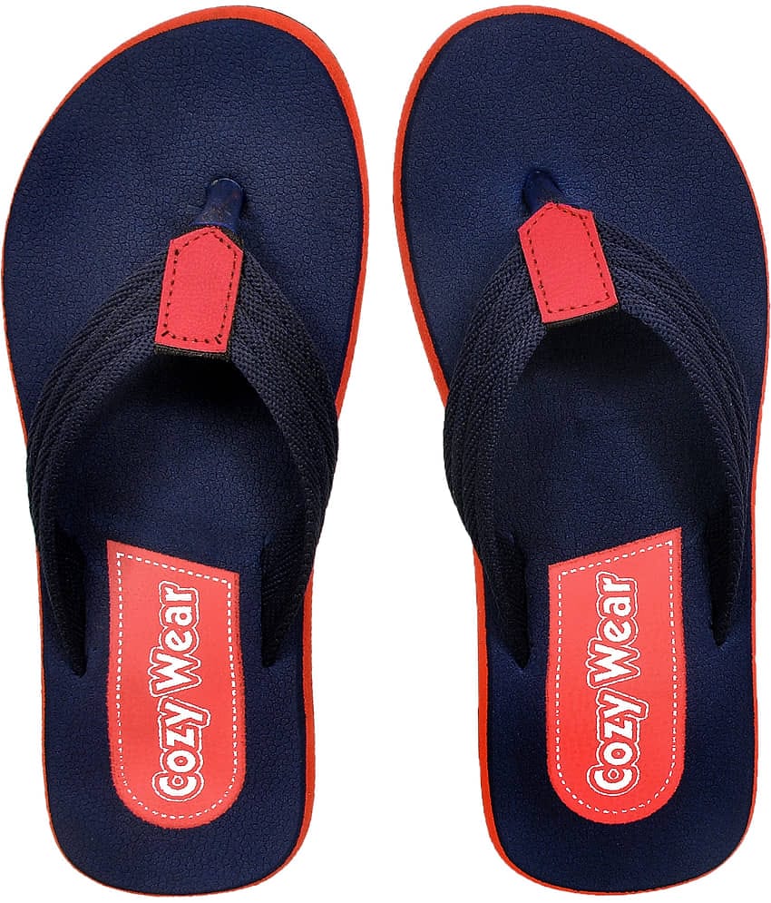 Cozy Wear - Blue Men's Thong Flip Flop