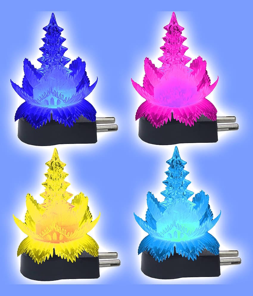 JMALL Multicolor Night Lamp ( Pack of 4 )