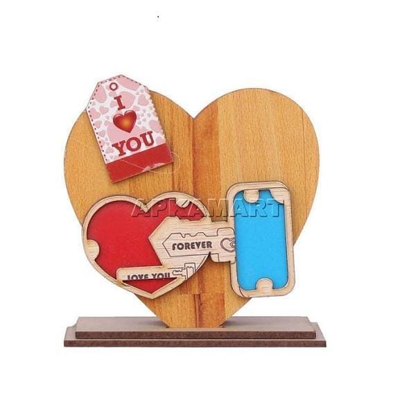 Wooden Pen Stand - Pen Pencil Holder -for Study Table - 4 Inch