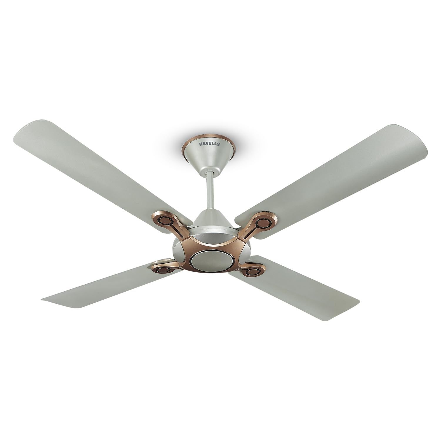 Havells 1200mm Leganza ES 4B Ceiling Fan, Best fan in 4 Blade, Premium Finish Decorative Fan, High Air Delivery, Energy Saving,100% Pure Copper Motor,2 Year Warranty - Bronze Gold