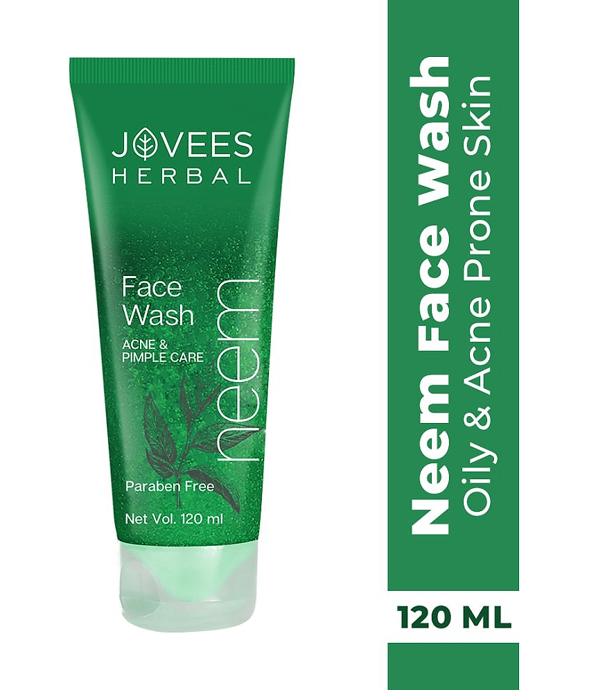Jovees Herbal Neem Face Wash With Tea Tree Extracts For Oily & Acne Prone Skin 120ml (Pack of 1)