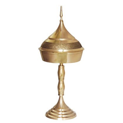 Brass Hurahi No.7 Traditional Utensil | Indian Brass Handicraft, Height : 15 Inch (ZMAS226 I)