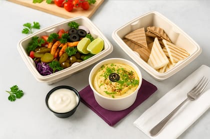 Chicken Shawarma Hummus Meal
