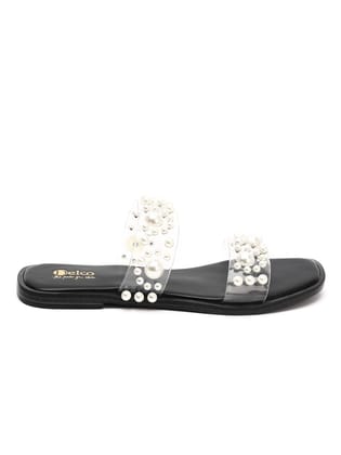Casual Chic Transparent Muse Flat Slip-Ons-37 / Black