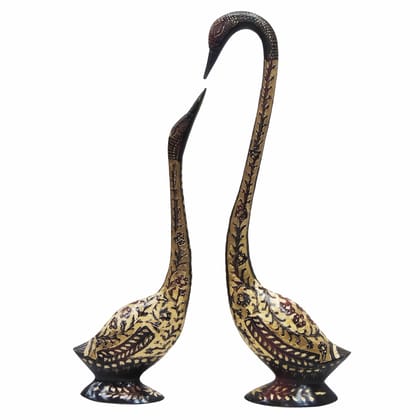 Brass Showpiece Duck Pair Statue (ANMAS016 A)