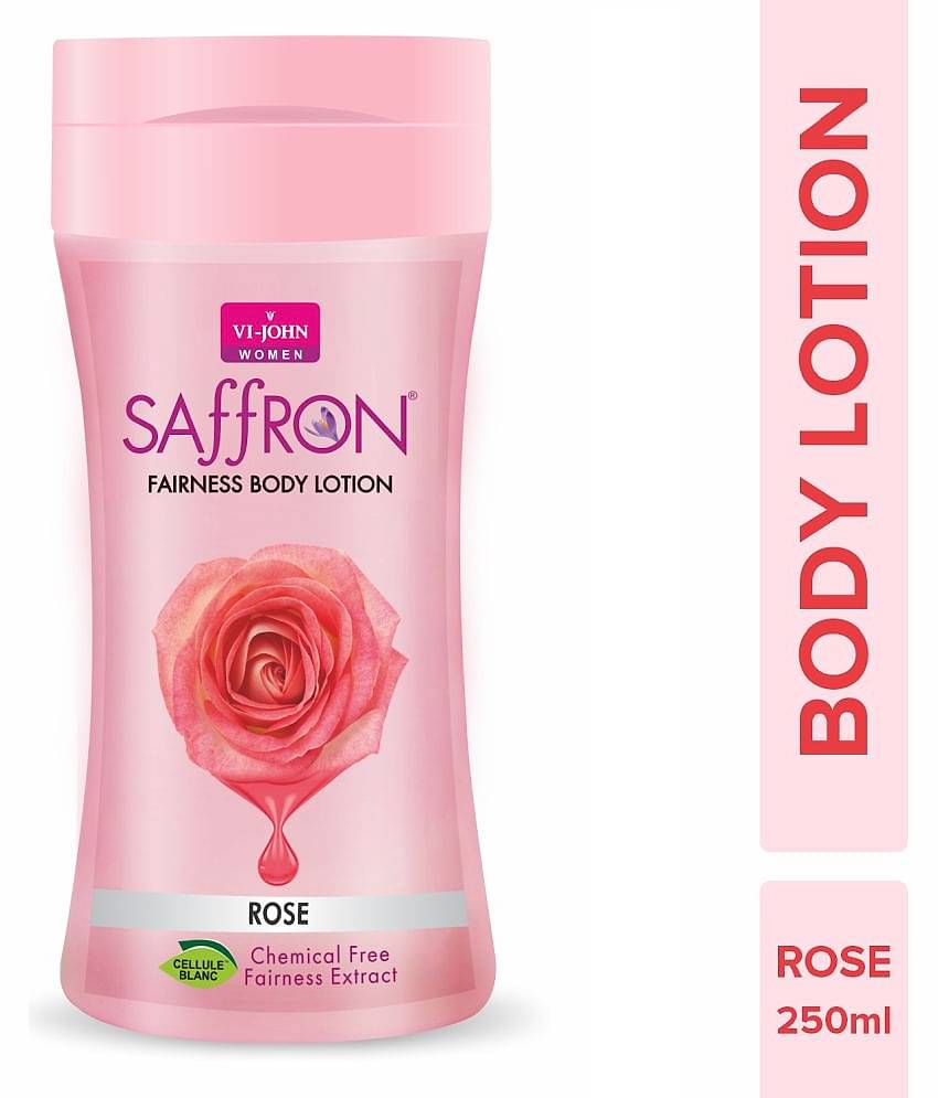 Vi-John Saffron Fliptop Rose Fairnes Body Lotion for Men & Women 250ml