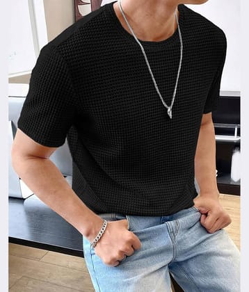 Eyebogler Polyester Relaxed Fit Solid Half Sleeves Men's Round T-Shirt - Grey ( Pack of 1 )