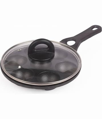The Indus Valley - Cast Iron No Coating Appam Patra ml ( Pack of 1 )