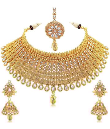 Sukkhi - Gold Alloy Necklace Set ( Pack of 1 )