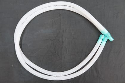 Breathing System Plain/Ventilator Circuit  Adult | Non-Sterile Medical Grade Circuit for ICU & Anaesthesia Machine | Single Use | Standard Connectors