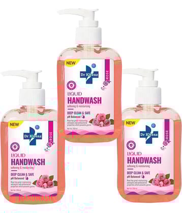 Dr Kleenz Deep Clean & Safe Rose Hand Wash 750 mL Pack of 3