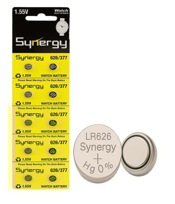 Exelent 10-Pack SR626SW Wrist Watch Battery Cell LRAGButton Batteries -1.5V Alkaline, Universal for Mens and Womens Small Analog Watches -364A, 376, 377A 377 Cell