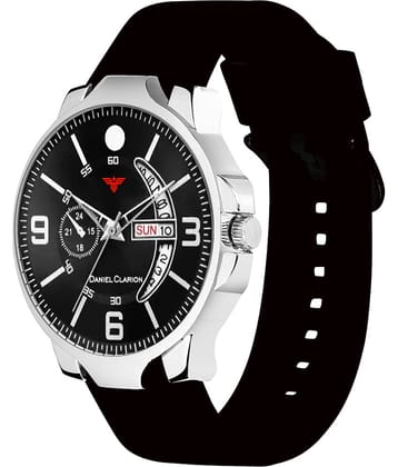 Daniel Clarion Black Silicon Analog Men's Watch