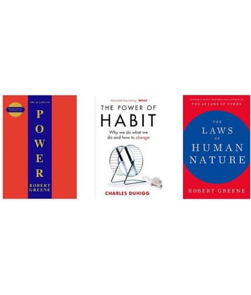 ( Combo Of 3 Books ) The Concise 48 Laws Of Power & The Power Of Habits & The Laws of Human Nature - English Paperback Book By Robert Greene , Charles Duhigg )