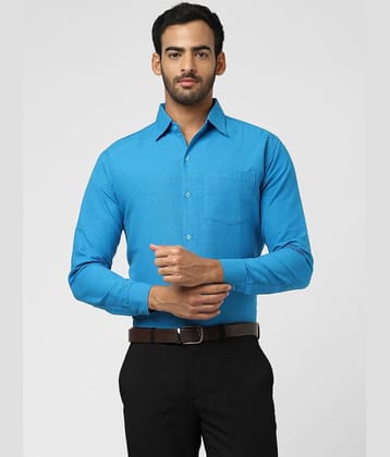 DESHBANDHU DBK - Blue Cotton Regular Fit Men's Formal Shirt ( Pack of 1 )