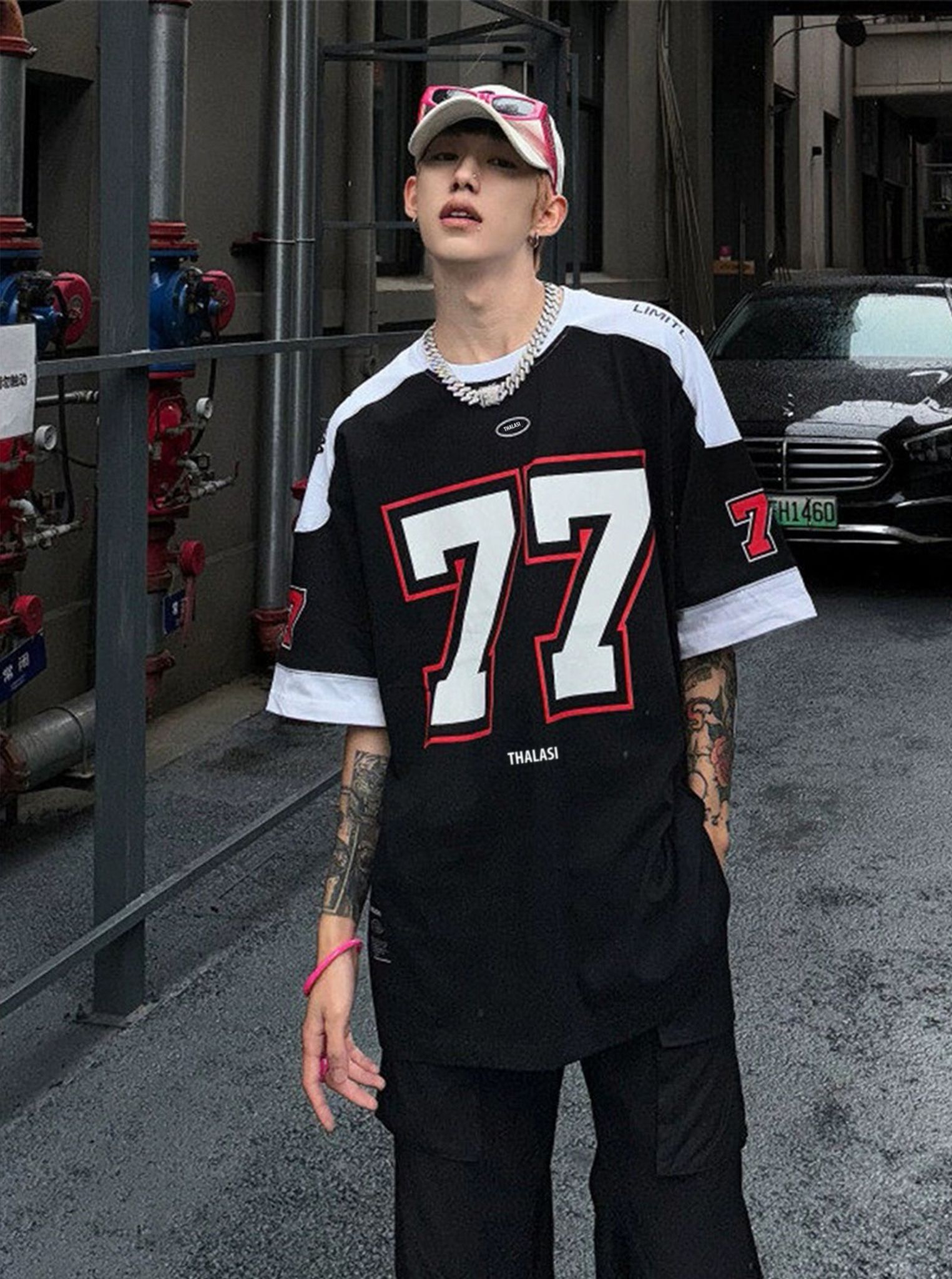 Men Cotton Jersey Aesthetic Oversized T shirts for Men-S