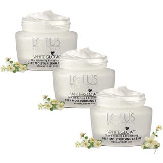 Lotus Herbals Whiteglow Skin Whitening  Brightening Deep Moisturising CreamSpf 20  Pa 40G ( Pack Of 3)