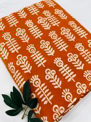 Sustainable Block Print Fabric-2.5 mtr