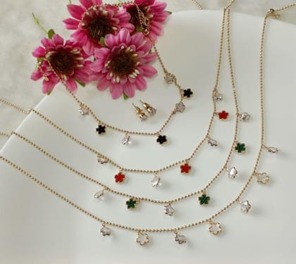 Silver/Gold/Rose Gold Plated Choker Necklace- NK 2453