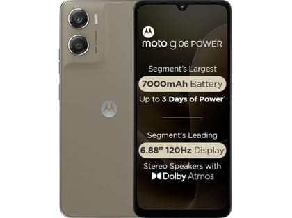 Motorola G06 Smartphone, 4GB RAM, 64GB Storage - Pantone Laurel Oak