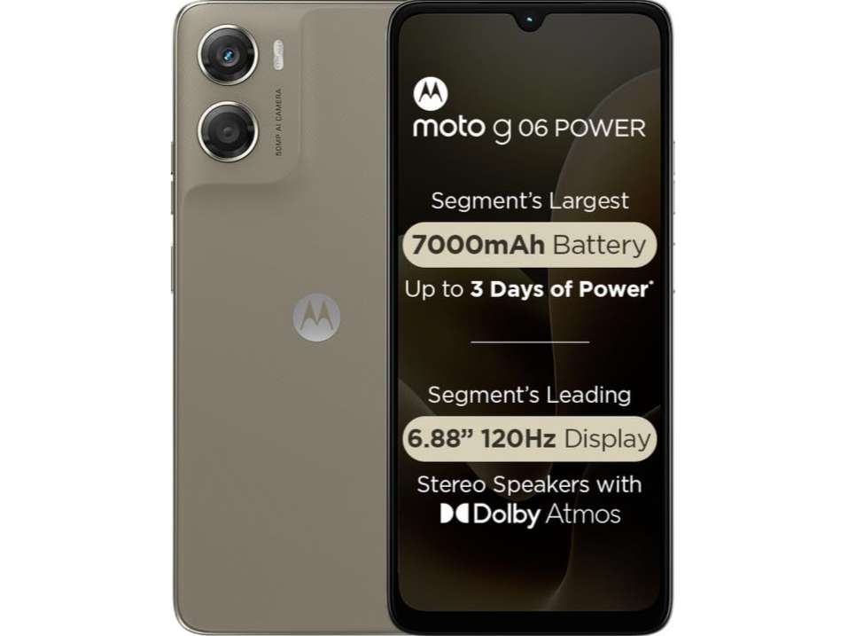 Motorola G06 Smartphone, 4GB RAM, 64GB Storage - Pantone Laurel Oak