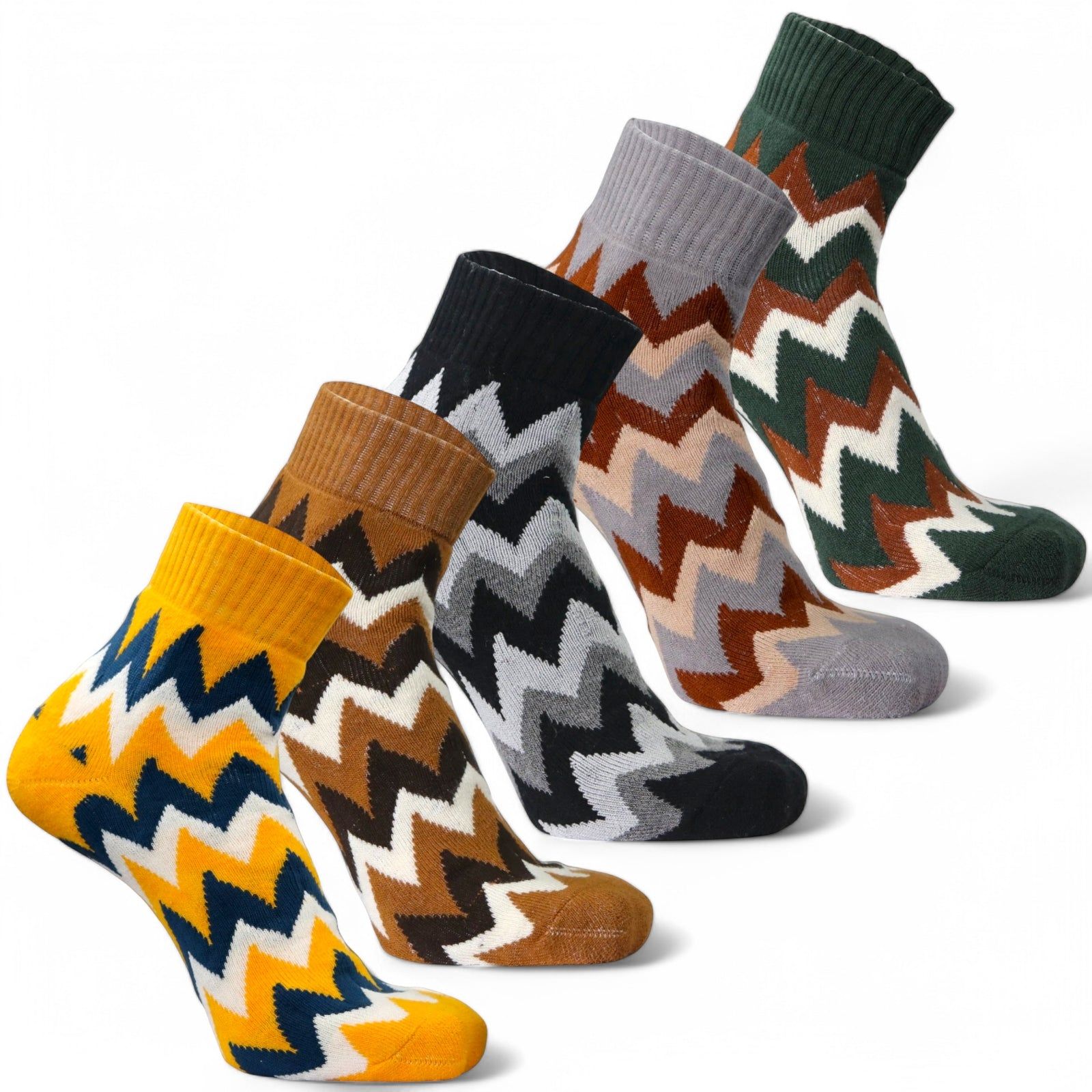 ZIGZAG EDITION- ORGANIC COTTON - UNISEX-Pack of 5-Pairs