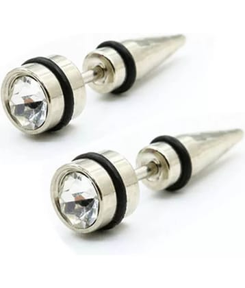 Style Wind Silver Bullet Stainless Steel Stud Earring