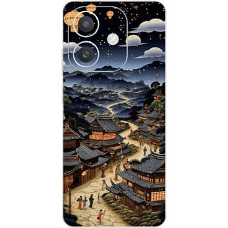 Yug Emporium Oppo A3x China Town Theme (Back Cover, Multicolor)