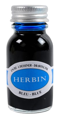 Herbin 15ml Watercolour Drawing Ink Bottle - Bleu