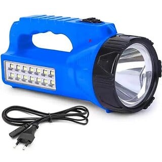 Charkee 30W High Flash Led torch Plastic Body Rechargeable Tourch (Multicolor)