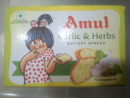 Amul butter garlic & herbs Amul butter garlic & herbs