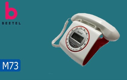 Beetel Fancy Telephone M73 Red White