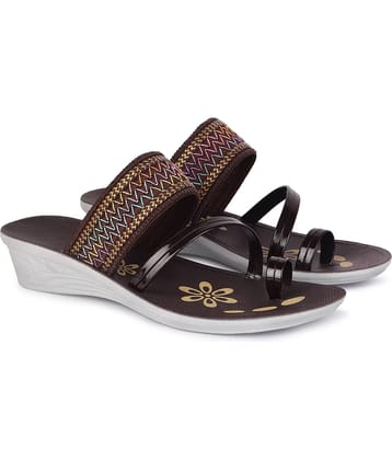 PENNEN Black Women's Open Toe Flats
