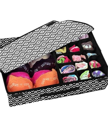 PrettyKrafts 16 Compartment Cell Foldable Box Type Non-Smell Drawer 16 Grids For Underwear Closet Storage For Socks Bra Tie Scarfs