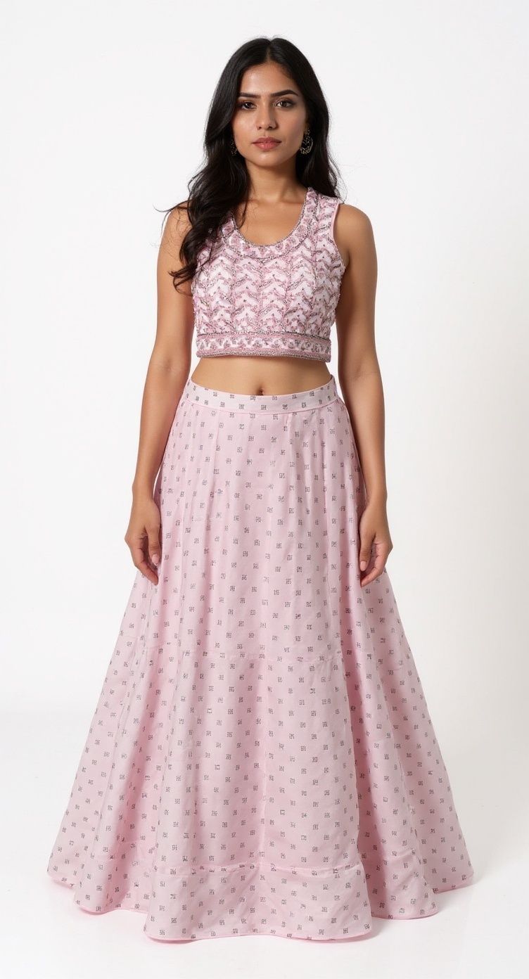 Designer lehenga with heavy blouse and dupatta