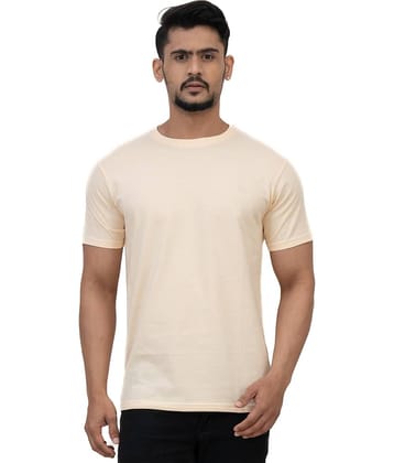 Cotstyle Pack of 1 Cotton Regular Fit Men's T-Shirt ( Peach )