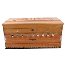 Bina 3.5 Octave Multifold Bellow 9 Stopper 42 Keys 2 Reed Harmonium with Bag
