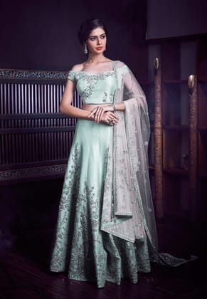 NEW EXCLUSIVE WEDDING WEAR LEHENGA CHOLI - JN-35