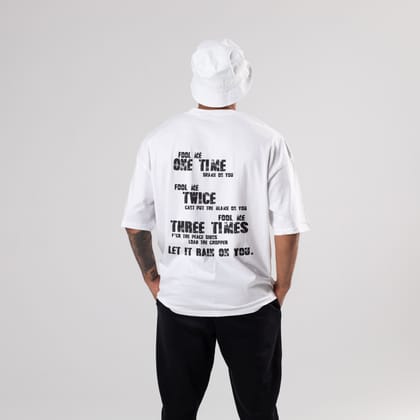 J Cole: No Role Modelz Oversized T-Shirt-S / White / 240 GSM (100% Cotton)
