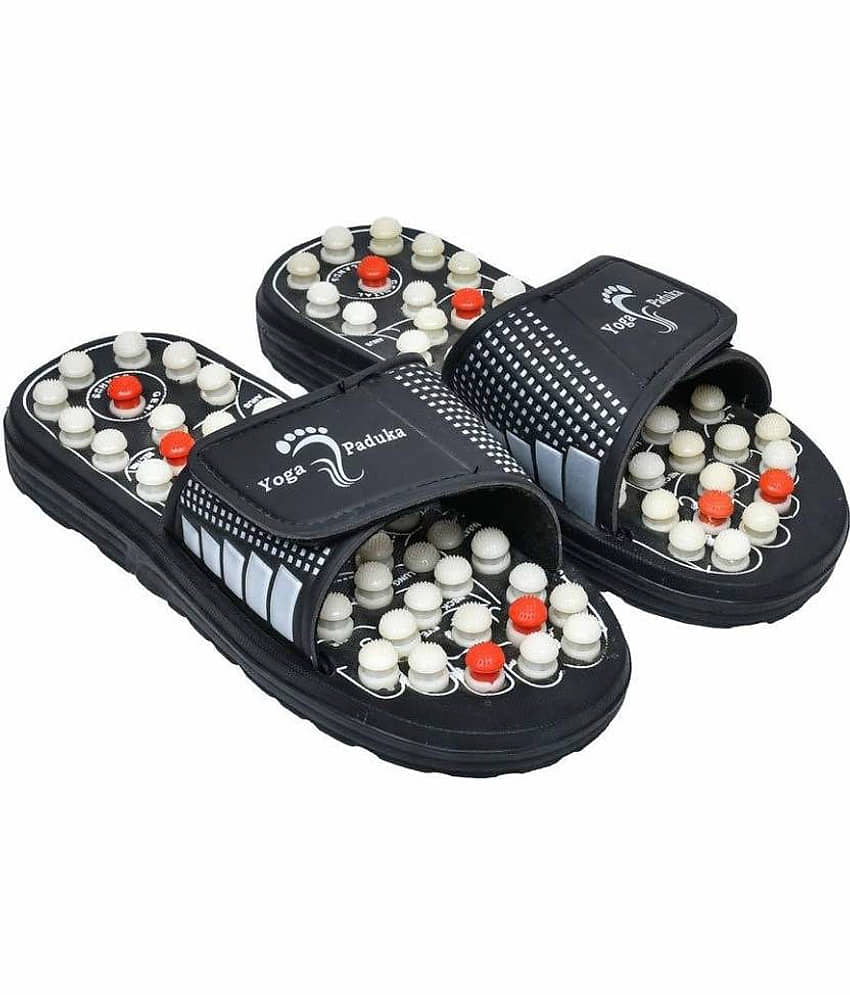 EASTERN CLUB Black Men's Massage Flip Flop