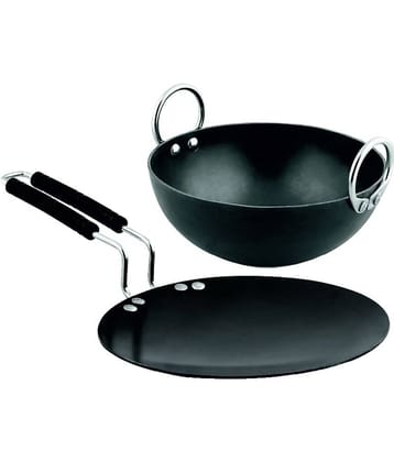 Veer - Iron Non coated Deep Kadhai 1250 ml