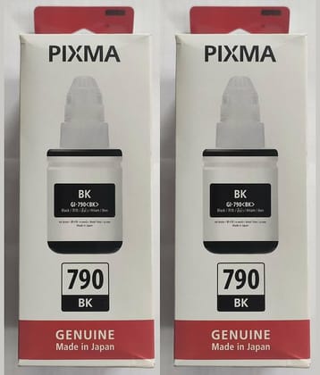 TEQUO G1010 For Gi-790 Ink Black Pack of 2 Cartridge for GI790 INK Cartridge Use Pixma G1000, G2000, G3000 Printers
