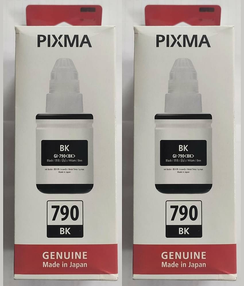 TEQUO G1010 For Gi-790 Ink Black Pack of 2 Cartridge for GI790 INK Cartridge Use Pixma G1000, G2000, G3000 Printers
