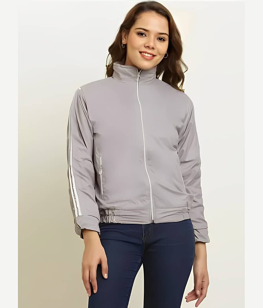 PLUS PARADISE - Polyester Blend Grey Jackets