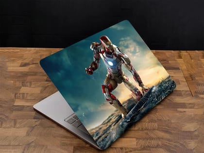 Adefex Laptop Skin Sticker for all laptop & notebook - Iron Man Ready to Fight