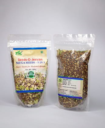 PNC-Pavitram Nature Care Seeds-O-Jeevan Mixed Seeds Organic 250Gms Each Pack of 2 PNC-Pavitram Nature Care Seeds-O-Jeevan Mixed Seeds Organic 250Gms Each Pack of 2