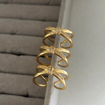 Radiant Bow Ring-Gold